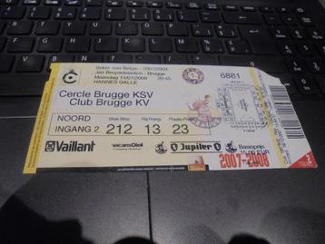 ticket van toen cercle brugge - Club Brugge, Enlèvement ou Envoi, Utilisé, Affiche, Image ou Autocollant