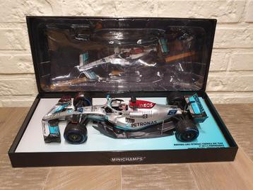 George Russell Mercedes W13 Monaco GP 2022 Nieuw 1:18 beschikbaar voor biedingen