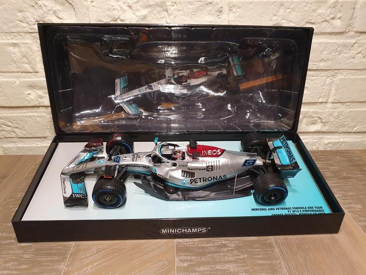George Russell Mercedes W13 Monaco GP 2022 Nieuw 1:18, Hobby en Vrije tijd, Modelauto's | 1:18, Nieuw, Auto, MiniChamps, Ophalen of Verzenden