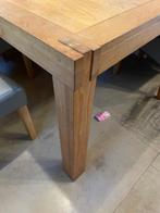 Vierkante eettafel met (4) stoelen, Huis en Inrichting, Ophalen, Gebruikt, Vierkant, Vijf personen of meer