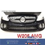 W205 Facelift AMG Voorbumper + diamond gril 2019 Mercedes C, Gebruikt, Voor, Mercedes-Benz, Ophalen of Verzenden