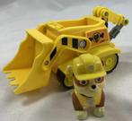 Paw Patrol Rubble bouwvoertuig geel auto met figuur set, Verzenden, Zo goed als nieuw