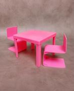 Vintage Barbie tafel & stoelen Barbie "Het Huis" (1988), Kinderen en Baby's, Ophalen of Verzenden, Gebruikt, Barbie