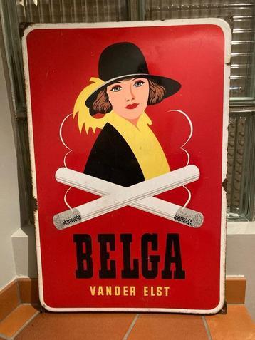 Belga Vander Elst emaille bord Belga meisje beschikbaar voor biedingen