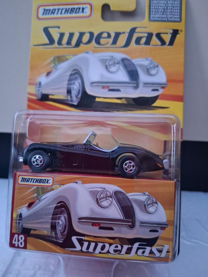 Matchbox n48 JAGUAR XK 120 NOIRE Superfast mint, Collections, Jouets, Comme neuf, Enlèvement ou Envoi