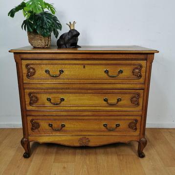 Vintage Queen Ann ladekastje, commode dressoir ladekast 402 beschikbaar voor biedingen