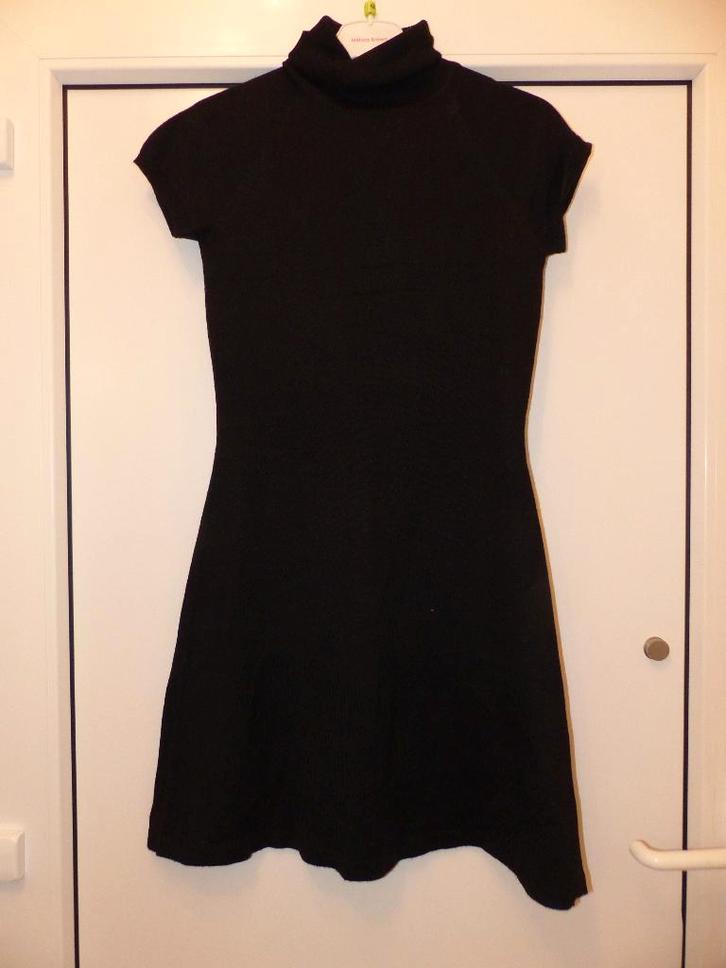 Trend one gebreid zwart jurkje - maat small, Kleding | Dames, Jurken, Zo goed als nieuw, Maat 36 (S), Zwart, Knielengte, Ophalen of Verzenden