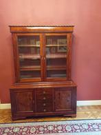 VITRINE KAST, 100 tot 150 cm, Ophalen of Verzenden, Zo goed als nieuw, MAHONIE