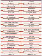 Lotje van 40 singels met titelkaartjes voor op de jukebox., Verzamelen, Automaten | Jukeboxen, Ophalen of Verzenden