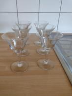 6 druppelglazen, Enlèvement, Comme neuf, Verre, Verre ou Verres