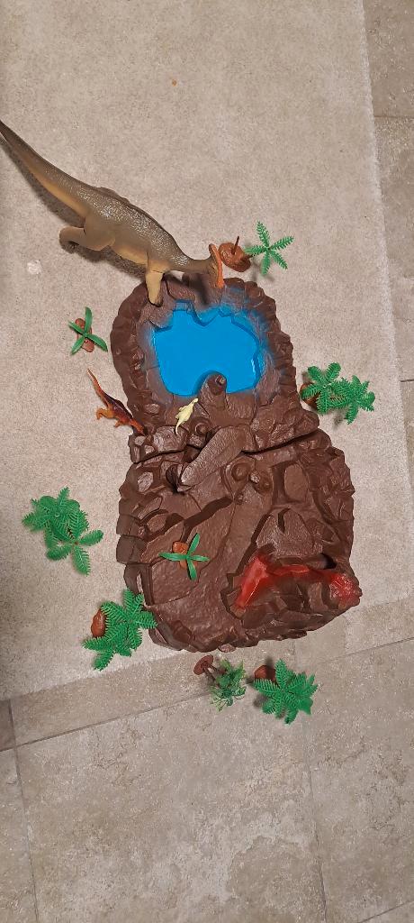 Dino Vulkan / Dinosaurussen Speelset, Kinderen en Baby's, Speelgoed | Overig, Zo goed als nieuw, Jongen of Meisje, Ophalen of Verzenden