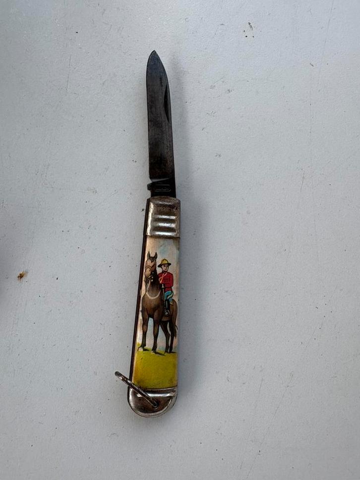 (F) Vintage Mikov zakmes – Czechoslovakia –ruiterillustratie, Antiek en Kunst, Antiek | Bestek, Verzenden