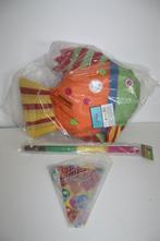 pinata vis + stok en verjaardag vlaggetjes, Ophalen of Verzenden, Nieuw, Versiering