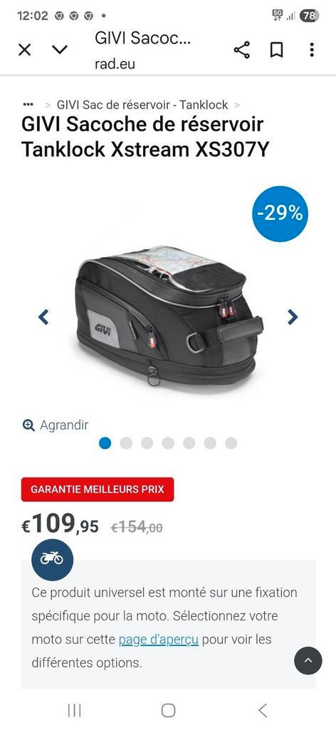 Sac réservoir Tanklock, Autos : Pièces & Accessoires, Éclairage, Enlèvement