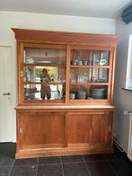 Teak vitrinekast - buffetkast - apothekerskast, Ophalen, Teakhout, Tijdloos landelijk, Gebruikt
