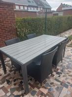 Tuintafel met 4 stoelen, Tuin en Terras, Tuintafels, Ophalen, Gebruikt