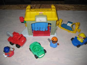 Fisher-Price : Little people carwash en garage beschikbaar voor biedingen