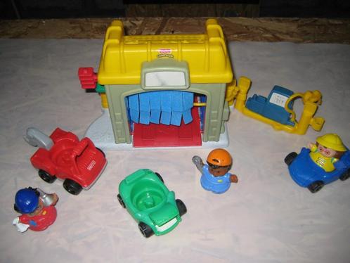 Fisher-Price : Little people carwash en garage, Kinderen en Baby's, Speelgoed | Fisher-Price, Gebruikt, Speelset, Ophalen of Verzenden
