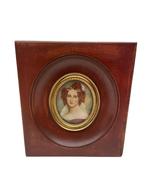 Miniature rehaussée – Portrait féminin – XIXᵉ siècle, Antiquités & Art, Enlèvement ou Envoi