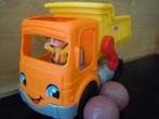 Fisher-Price vrachtwagen (NIEUWSTAAT), Ophalen, Zo goed als nieuw, Auto of Voertuig, Met geluid