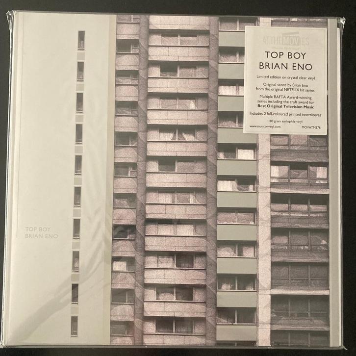 2LP Brian Eno - Top Boy (Limited Crystal Clear Vinyl), Cd's en Dvd's, Vinyl | Filmmuziek en Soundtracks, Nieuw in verpakking, 12 inch