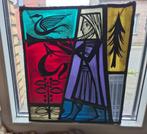 Mooi gebrandschilderd glas in lood Joost Marechal, Antiek en Kunst, Ophalen of Verzenden