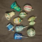 Set van 11 mooie antieke glazen kerstballen, Diversen, Kerst, Ophalen of Verzenden, Gebruikt