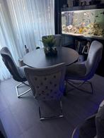 Stoelen velvet chesterfield, Ophalen, Zo goed als nieuw