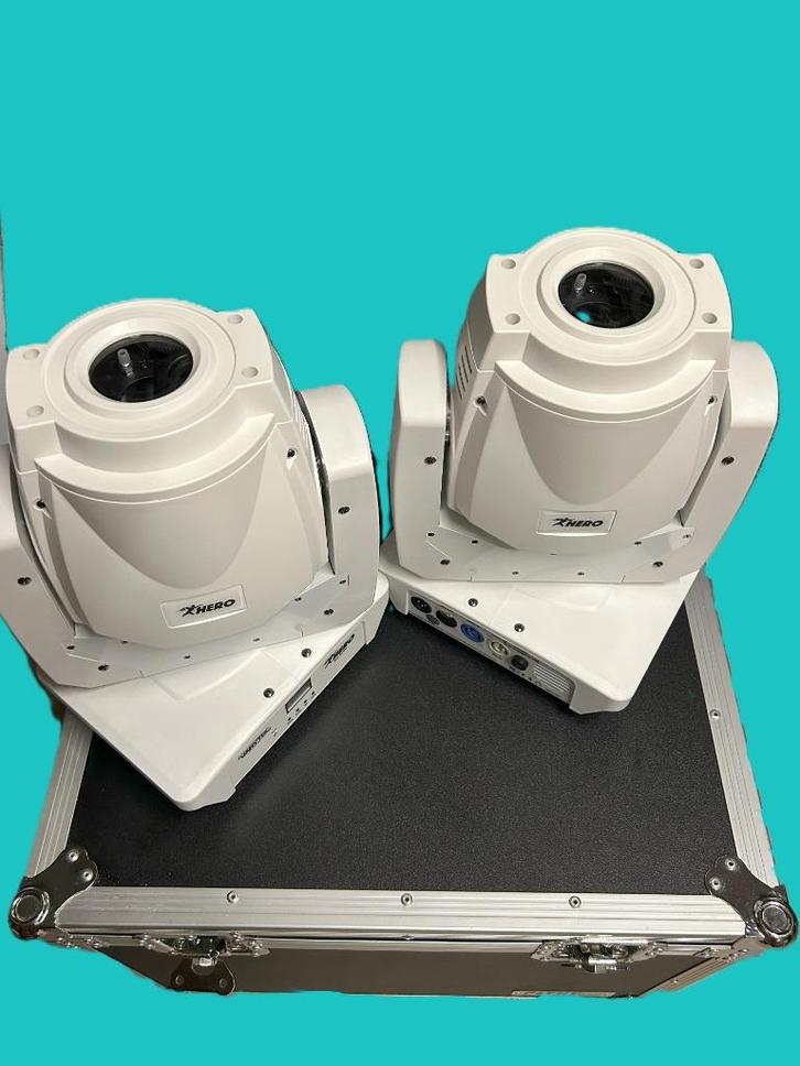 Set 2 harpjes Pro Hero Spot 90W + Flight, Muziek en Instrumenten, Licht en Laser, Zo goed als nieuw, Licht, Geluidgestuurd, Kleur