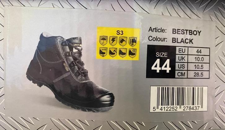Chaussures de sécurité Safety Jogger EOS S3 pointure 44, Doe-het-zelf en Bouw, Veiligheidskleding, Nieuw, Ophalen of Verzenden