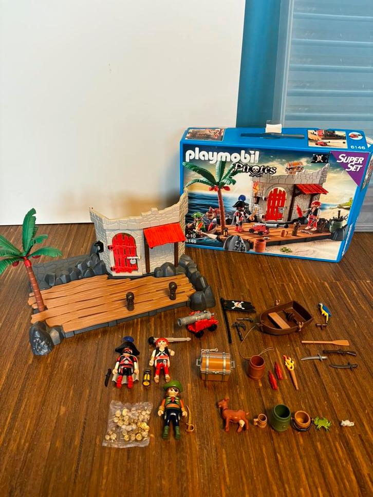 Playmobil 6146 - Pirateneiland, Kinderen en Baby's, Speelgoed | Playmobil, Gebruikt, Complete set, Ophalen