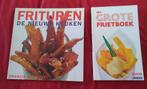 het grote frietboek, frituren, met frietbakje in porselein, Ophalen of Verzenden, Hoofdgerechten
