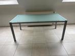 tafel te koop, Huis en Inrichting, Tafels | Eettafels, Ophalen, Gebruikt, 50 tot 100 cm, Glas