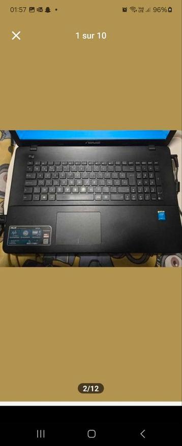 Asus r752L de 17,3" i3-5005u 4gb+750gb.w8n10 pro, Enlèvement ou Envoi, 17 pouces ou plus, Comme neuf, Azerty