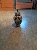 blauwe vaas, Ophalen, Gebruikt, Blauw, Aardewerk of Porselein