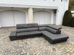 Canapé d'angle, Enlèvement, Utilisé, Cuir, Gris