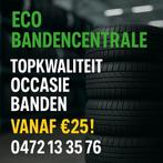 A merk occasie banden vanaf 25 euro per stuk mét montage, Ophalen, Gebruikt