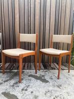 2 Deense vintage stoelen - Vamdrup Stolefabrik, Comme neuf, Enlèvement ou Envoi