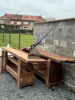 3 véritable établi de menuisier, Doe-het-zelf en Bouw, Werkbanken, Ophalen, Gebruikt, Bankschroef