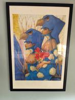 van Jef Van Tuerenhout. mooie staat.ingekaderd. gesigneerd, Antiek en Kunst, Kunst | Litho's en Zeefdrukken, Ophalen of Verzenden