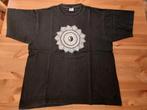 Zwarte T shirt Nepal met yin yang mandala geborduurd, Gedragen, Ophalen of Verzenden