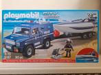 Playmobil city action 5187 politietruck met speedboat NIEUW, Kinderen en Baby's, Speelgoed | Playmobil, Ophalen of Verzenden, Zo goed als nieuw
