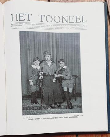 Het Tooneel 1918-1919 Frits Lapidoth maandschrift 12 nummers