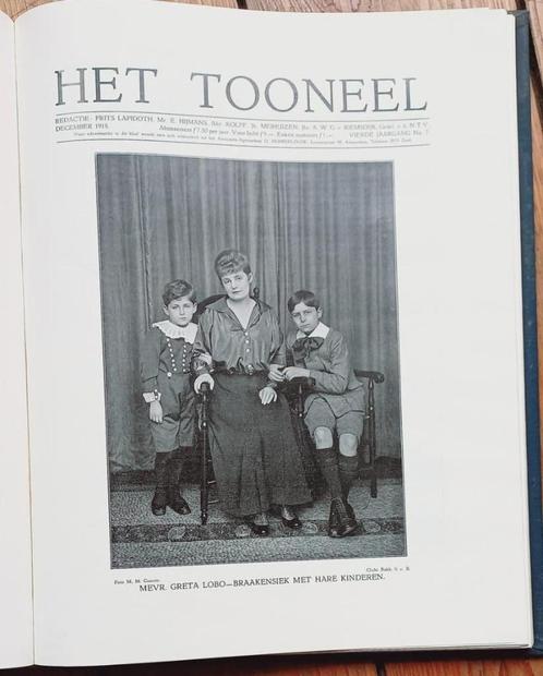 Het Tooneel 1918-1919 Frits Lapidoth maandschrift 12 nummers, Boeken, Film, Tv en Media, Ophalen of Verzenden