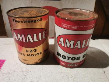 Vintage anciens bidons d'huile  beschikbaar voor biedingen