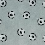 Jersey digital stof football, grey, 120 cm of meer, Ophalen of Verzenden, Katoen, Nieuw