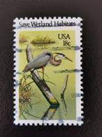 USA 1981- wilde dieren - vogels - reiger, Postzegels en Munten, Postzegels | Amerika, Ophalen of Verzenden, Noord-Amerika, Gestempeld