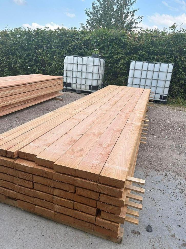 Douglas balk 5x15x300/400 cm, Tuin en Terras, Palen, Balken en Planken, Nieuw, Balken, Ophalen