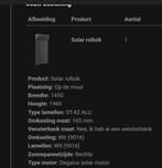 Rolluik Solar, Ophalen, Nieuw