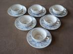 6 tasses et sous-tasses Boch Copenhague (diamètre = 9,5 cm), Ophalen